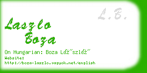 laszlo boza business card